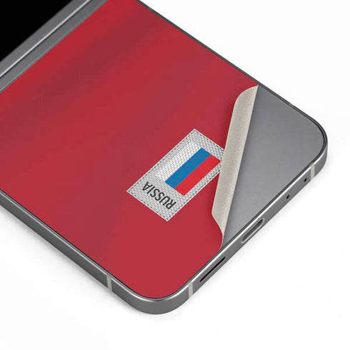Russia Soccer Flag Galaxy Z Flip6 Skin