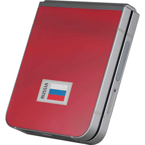 Russia Soccer Flag Galaxy Z Flip6 Skin