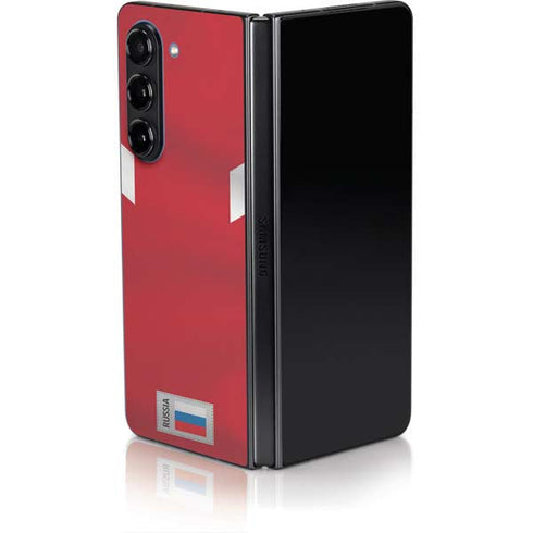 Russia Soccer Flag Galaxy Z Fold5 5G Skin