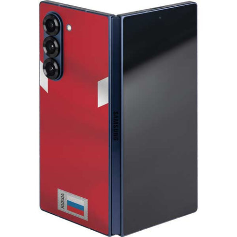 Russia Soccer Flag Galaxy Z Fold6 Skin