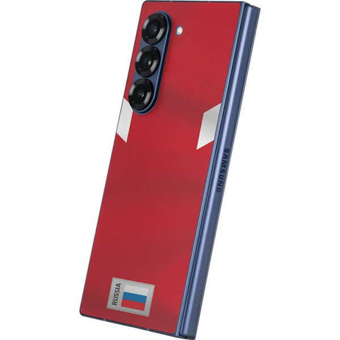 Russia Soccer Flag Galaxy Z Fold6 Skin