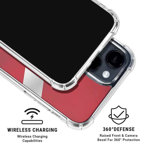 Russia Soccer Flag iPhone 15 Clear Case