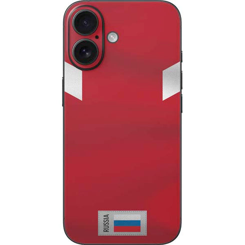 Russia Soccer Flag iPhone 16 Skin