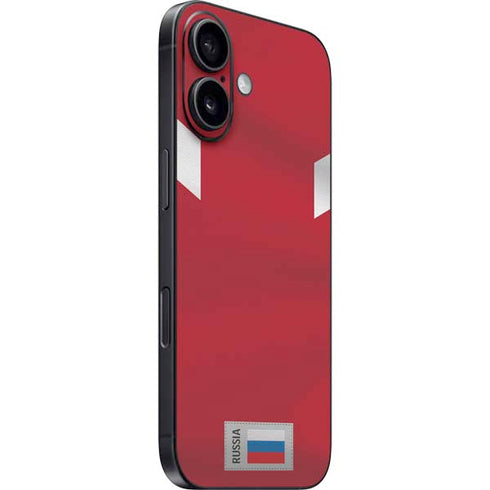 Russia Soccer Flag iPhone 16 Skin