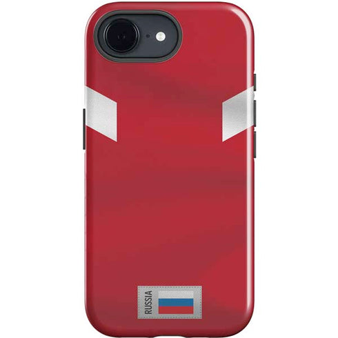 Russia Soccer Flag iPhone 16e Impact Case