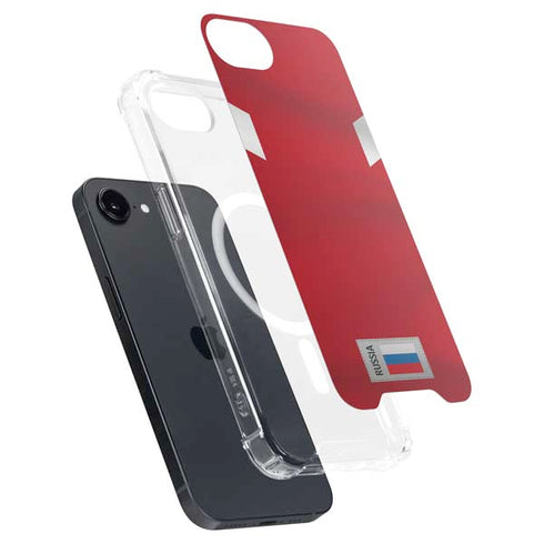 Russia Soccer Flag iPhone 16e MagSafe Case