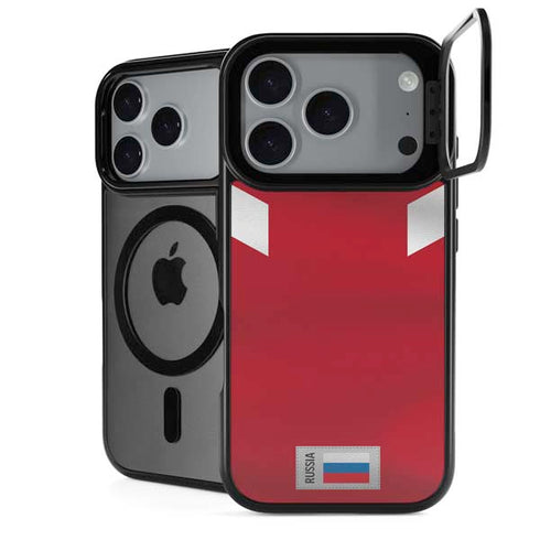 Russia Soccer Flag iPhone 18 Pro Kickstand Case