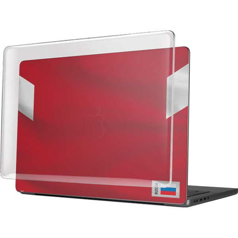 Russia Soccer Flag MacBook Pro 14in (2021-24) Case plus Skin