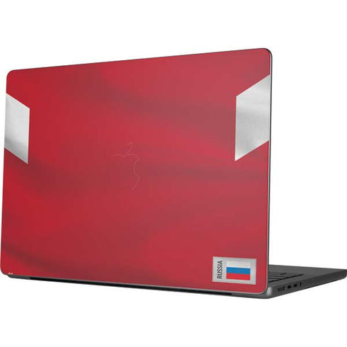 Russia Soccer Flag Apple MacBook Pro 14-inch Skin