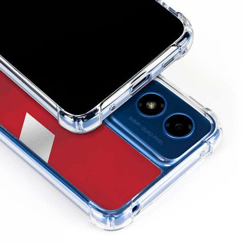 Russia Soccer Flag Moto G 5G (2024) Clear Case