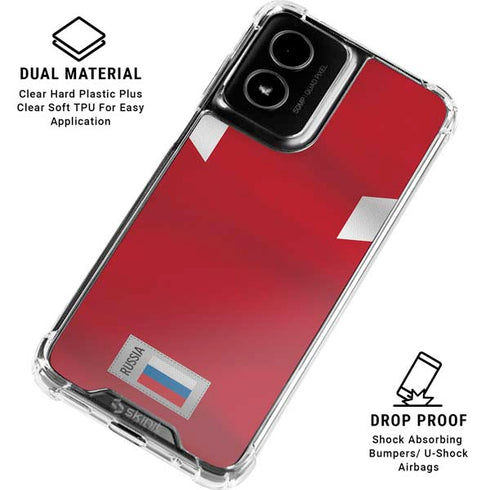 Russia Soccer Flag Moto G Power 5G (2024) Clear Case