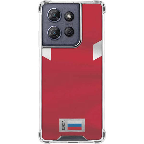 Russia Soccer Flag Moto G Stylus 5G (2025) Clear Case