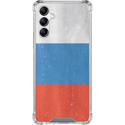 Russian Flag Distressed Gabb Phone 4 Clear Case