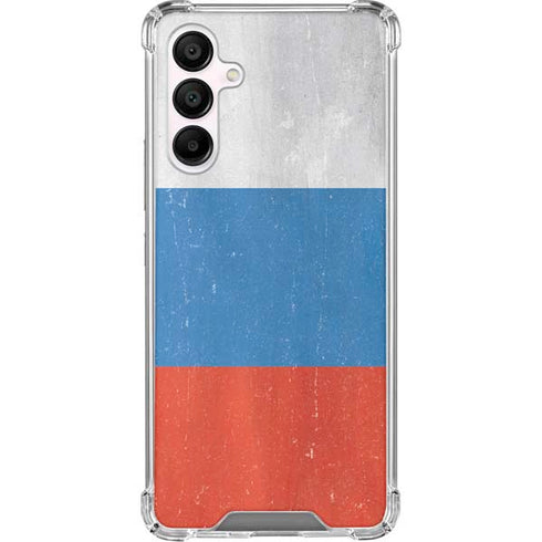 Russian Flag Distressed Galaxy A16 5G Clear Case