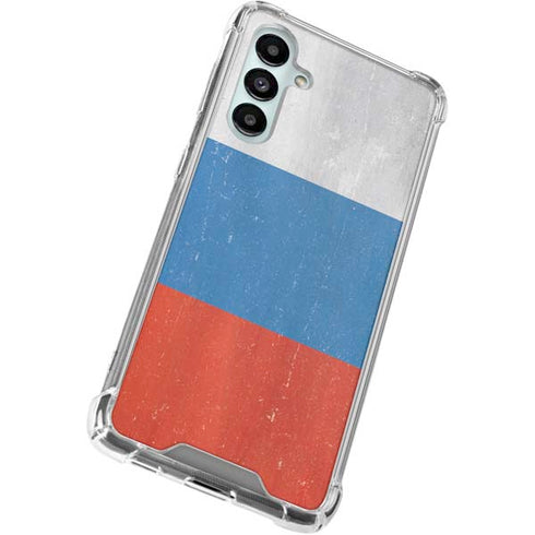 Russian Flag Distressed Galaxy A16 5G Clear Case