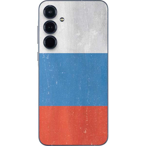 Russian Flag Distressed Galaxy A35 5G Skin