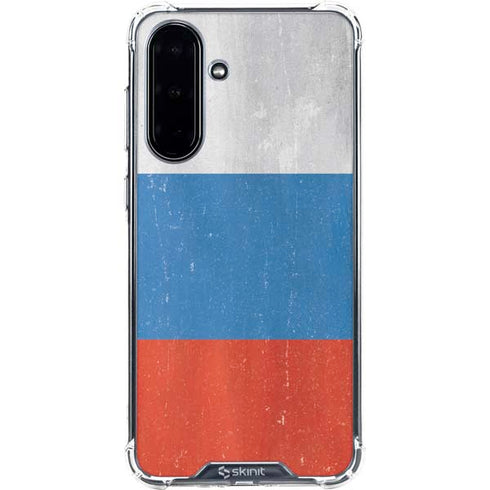 Russian Flag Distressed Galaxy A36 5G Clear Case