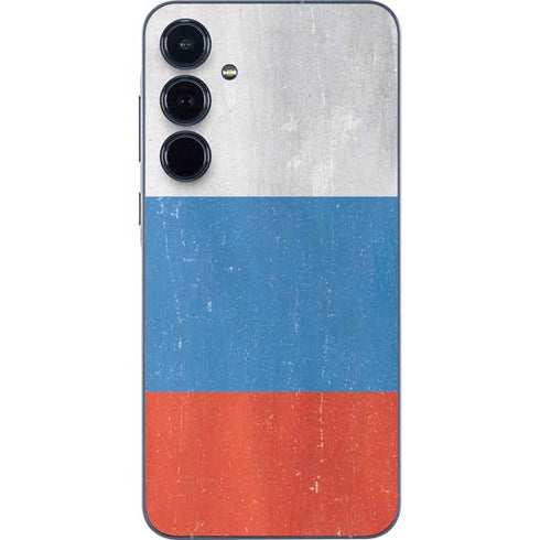 Russian Flag Distressed Galaxy A55 5G Skin