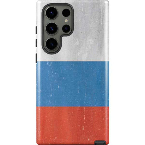 Russian Flag Distressed Galaxy S23 Ultra Pro Case