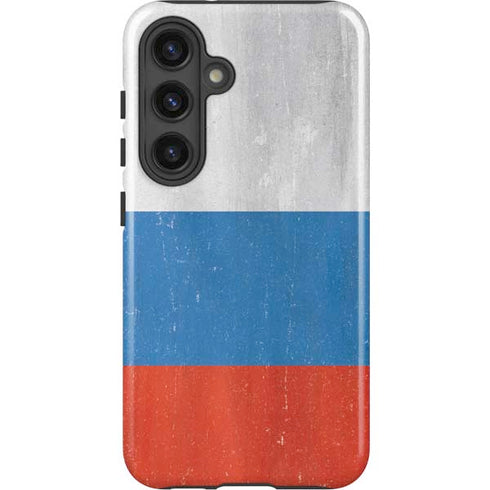 Russian Flag Distressed Galaxy S25 Plus Impact Case