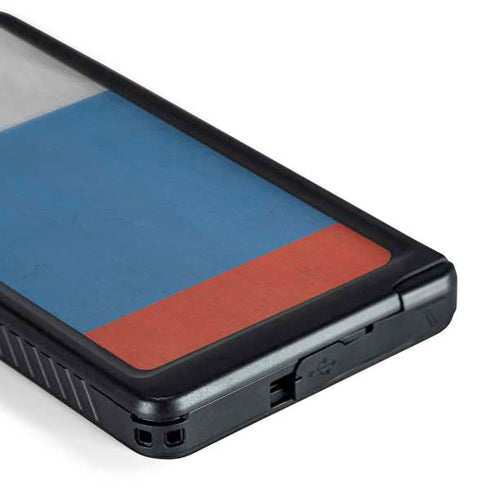 Russian Flag Distressed Galaxy S24 Ultra Waterproof Case