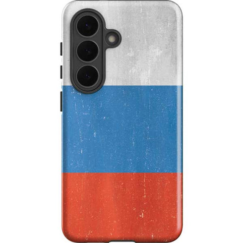 Russian Flag Distressed Galaxy S26 Plus Impact Case