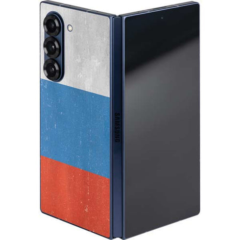 Russian Flag Distressed Galaxy Z Fold6 Skin