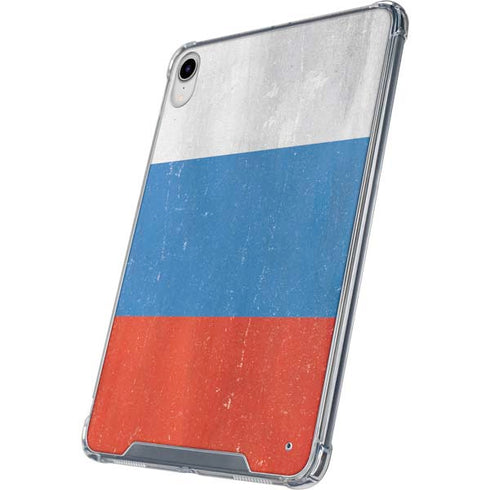 Russian Flag Distressed iPad 11th Gen (2025) Clear Case