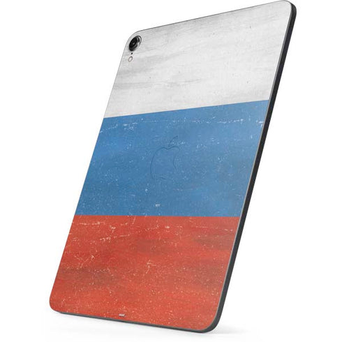 Russian Flag Distressed Apple iPad Pro Skin