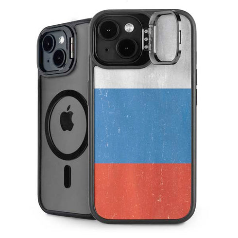 Russian Flag Distressed iPhone 13 Kickstand Case