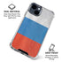 Russian Flag Distressed iPhone 15 Clear Case