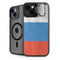 Russian Flag Distressed iPhone 15 Kickstand Case