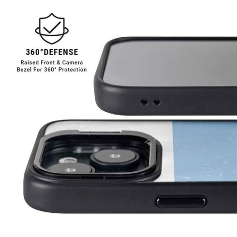 Russian Flag Distressed iPhone 15 Kickstand Case