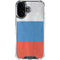 Russian Flag Distressed iPhone 16 Clear Case