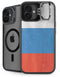 Russian Flag Distressed iPhone 16 Plus Kickstand Case
