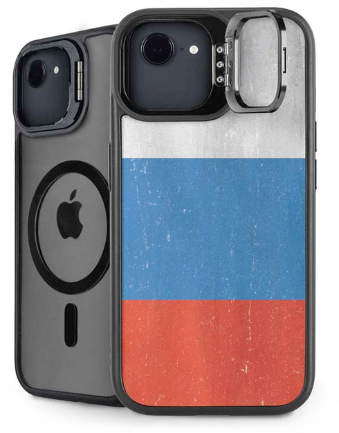 Russian Flag Distressed iPhone 16e Kickstand Case
