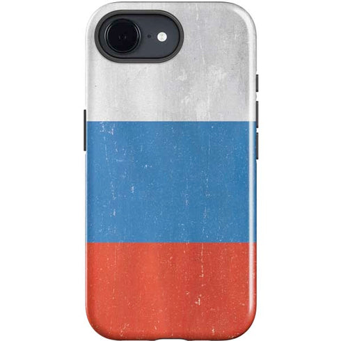 Russian Flag Distressed iPhone 16e Impact Case