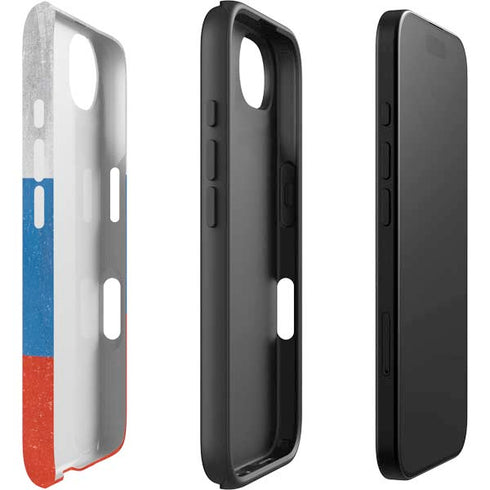 Russian Flag Distressed iPhone 16e Impact Case