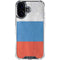 Russian Flag Distressed iPhone 17 Clear Case