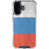Russian Flag Distressed iPhone 17 Clear Case