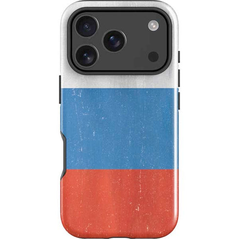 Russian Flag Distressed iPhone 18 Pro Max Impact Case