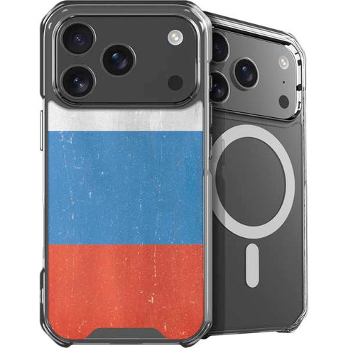 Russian Flag Distressed iPhone 18 Pro Max MagSafe Case