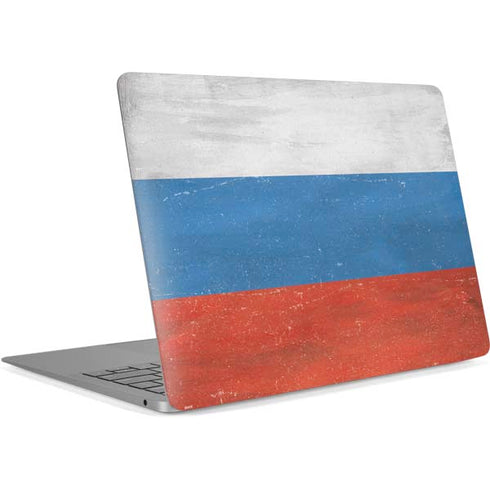 Russian Flag Distressed Apple MacBook Air Skin