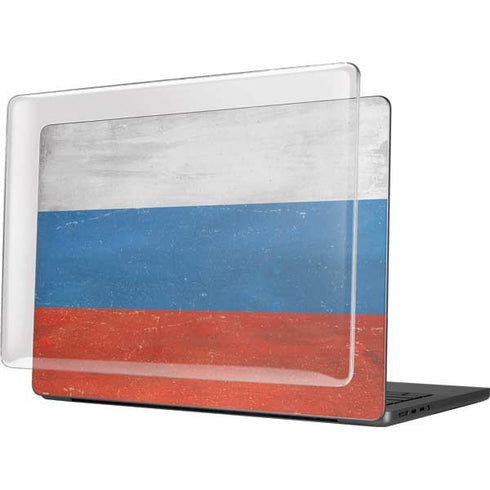 Russian Flag Distressed MacBook Pro 14in (2021-24) Case plus Skin