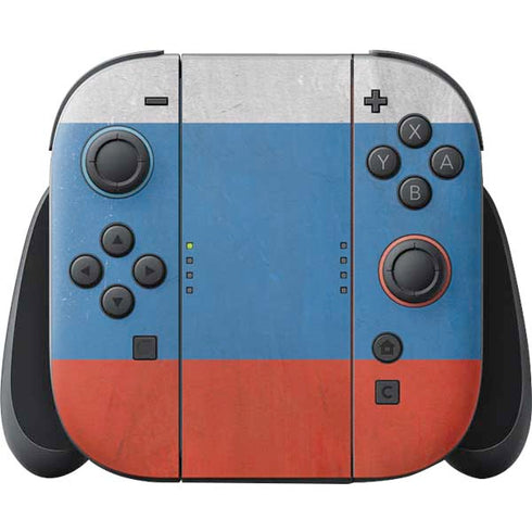 Russian Flag Distressed Nintendo Skins