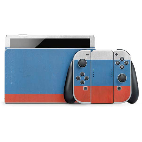 Russian Flag Distressed Nintendo Skins