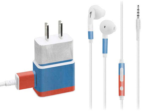 Russian Flag Distressed Phone Charger Skin