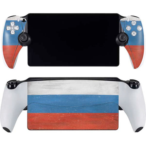 Russian Flag Distressed PlayStation Portal Remote Player Skin