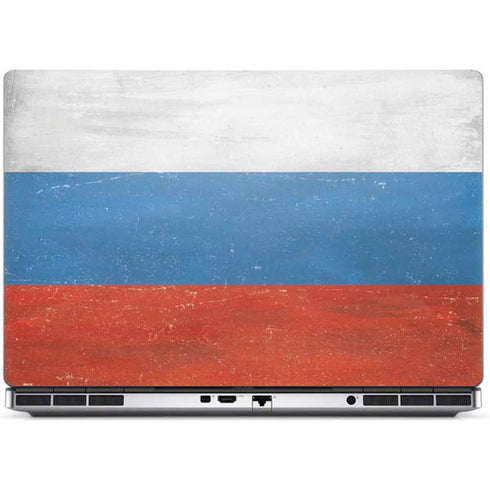 Russian Flag Distressed Dell Precision Skin