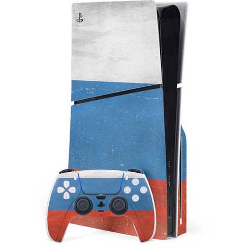 Russian Flag Distressed PlayStation PS5 Skins